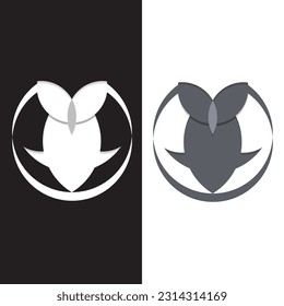 design logo fish owl for bussiness 