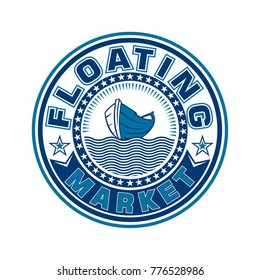 Design logo floating market