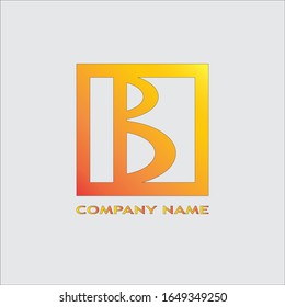Design-Logo-Schriftart b für Vektorillustration