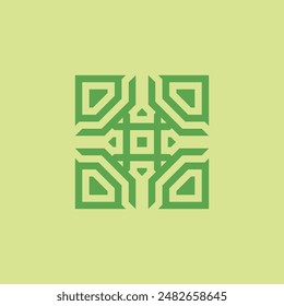 Diseñar un logotipo en forma de adorno de estilo moderno