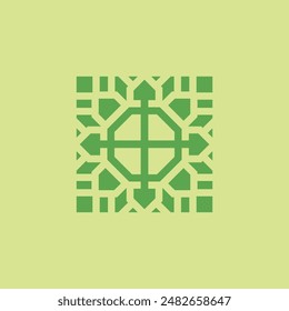 Design a logo in the form of modern style ornament