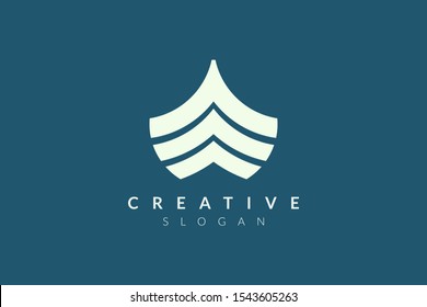 Design the logo of the front of the ship with an abstract shape. Minimalist and modern vector design suitable for community, business, and product brands.