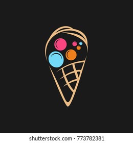 Design logo gelato vector