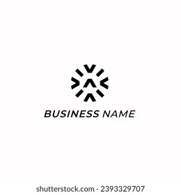 design logo geometry letter A