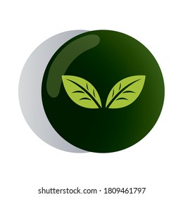 design logo green for corporate company vector illustration design
