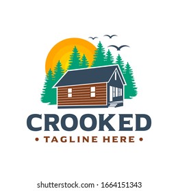 design logo guest house green natural