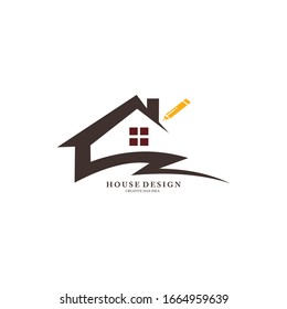 vector de la casa del logotipo de diseño