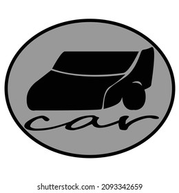 logotipo de diseño e icono del coche con algún diseño de concepto