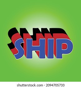 design logo and icon of a ship with some various concept