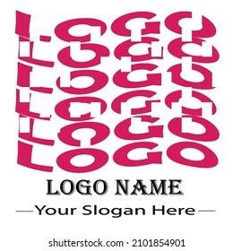diseño de un logotipo e icono con algunos estilos de diseño