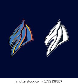 Design logo illustration dragon drawing branding icon