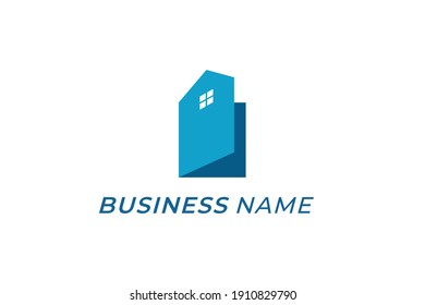 design logo inspiration book and house