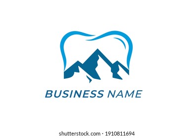 design logo inspiration mountain and tooth