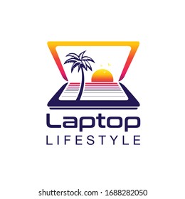 Design-Logo-Notebook-Vektorillustration 