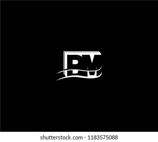 Design Logo Letter BM Minimalism Monogram Square Icon Vector