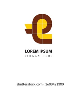 design logo with letter e