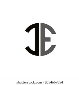 design logo letter "JE" for your brand and company name