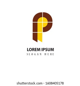 design logo with letter p