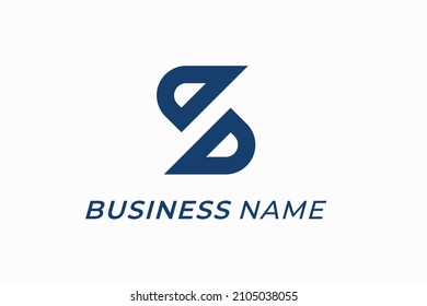 design logo letter S and D