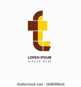 design logo with letter t