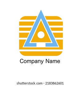 Design logo A letter or triangle free vector