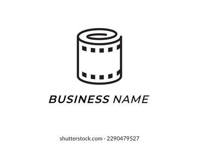 design logo line roll film