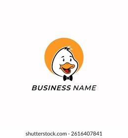 design logo mascot head duck