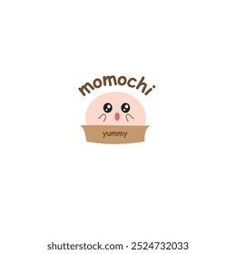Design logo mochi colour pink