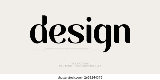 Design logo Modern alphabet letters font. Typography minimalist urban sans serif digital fashion future creative logos fonts. vector illustration