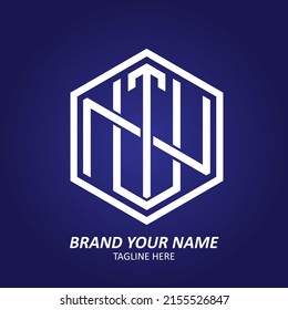 design logo monogram gradation collors