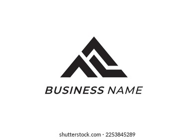 design logo monogram letter A