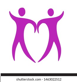 design logo my heart vector