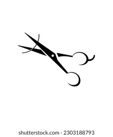 Design a logo for a new hair salon. incorporate a scissor into the logo. 