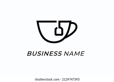 diseño logo esquema mug tea