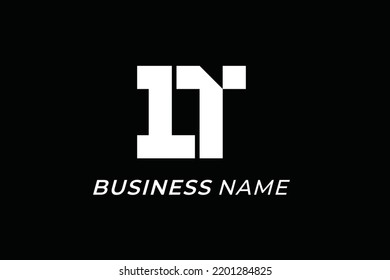 design logo pixel letter D and letter T