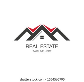 design logo real estate building vector template