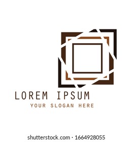 design logo simple rectangle icon