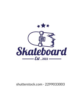 design logo skateboard vector illustration