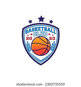 design logo sports basketball vector illustration