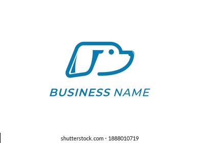 design logo stick golf and dog
