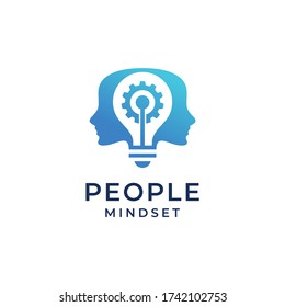 design logo with a symbol of the human mindset