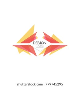 Design logo template, abctract badge for company identity, business logotype vector Illustration