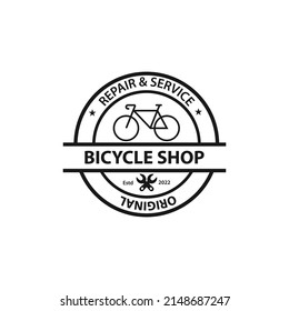 Design logo template. Bicycle shop. Bicycle club. Vector illustration.