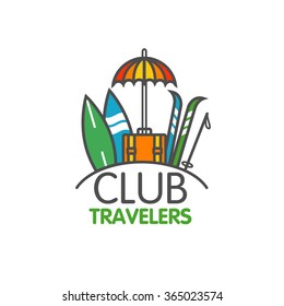 Design Logo template Club travelers