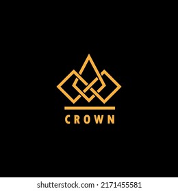 Design logo template crown shaped. Vector illustration.