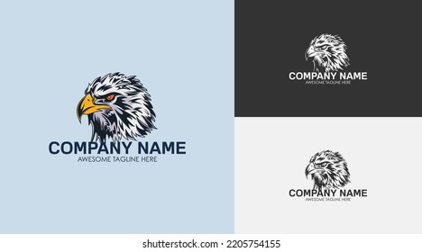 Design logo template, with a falcon's head concept