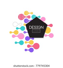 Design logo template, label for brand, company identity, business logotype vector Illustration