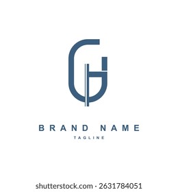 Design logo template letter GH for initial 