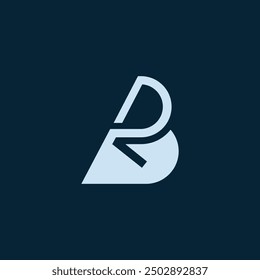 Diseño de la Plantilla del logotipo con la letra RB para el negocio inicial 