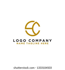 Design logo template Letter SC. - Vector, organic - Vector